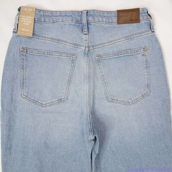 NEW Madewell The Curvy Perfect Vintage Jean in Fiore Wash, size 29 - Picture 10 of 15